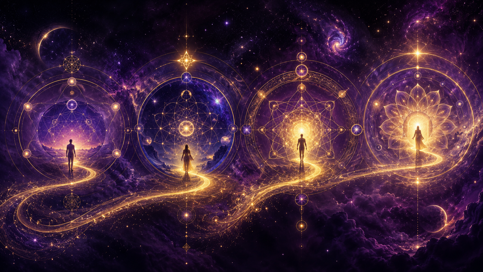Multiple Destiny Matrix paths used for reflection and compatibility